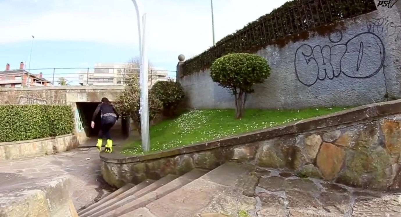 Mery Muñoz on Imperial Megacruiser 125 Triskates - Powerslide Inline Skates Freeskate Freeriding